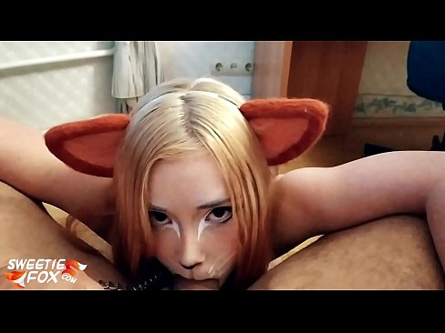 ❤️ Kitsune waxay liqaysaa dick oo afkeeda ku dhufatey ❤❌ Porno Guri ️❤